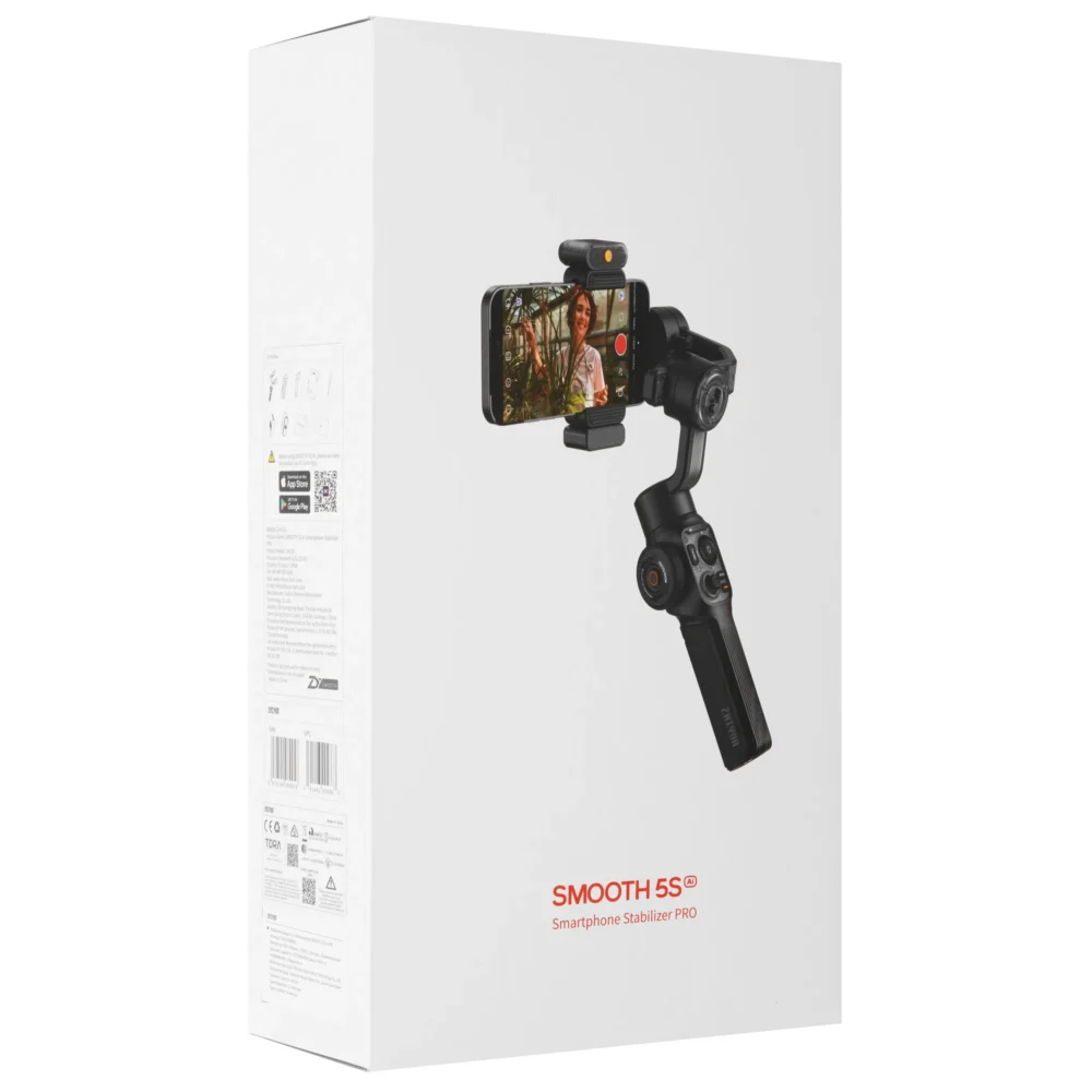 Zhiyun Smooth 5S AI PRO черный Стабилизатор для смартфона Zhiyun Smooth 5S AI PRO черный