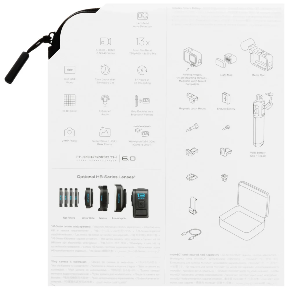 GoPro HERO 13 Black Creator Edition черный Экшн-камера GoPro HERO 13 Black Creator Edition черный