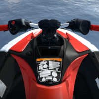 3 Гидроцикл BRP SPARK 1UP TRIXX Red - white